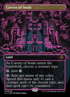 Cavern of Souls The Lost Caverns of Ixalan Cosmium Neon Ink Art